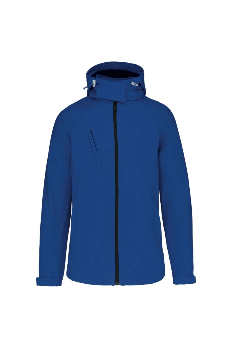 LADIES' DETACHABLE HOODED SOFTSHELL JACKET