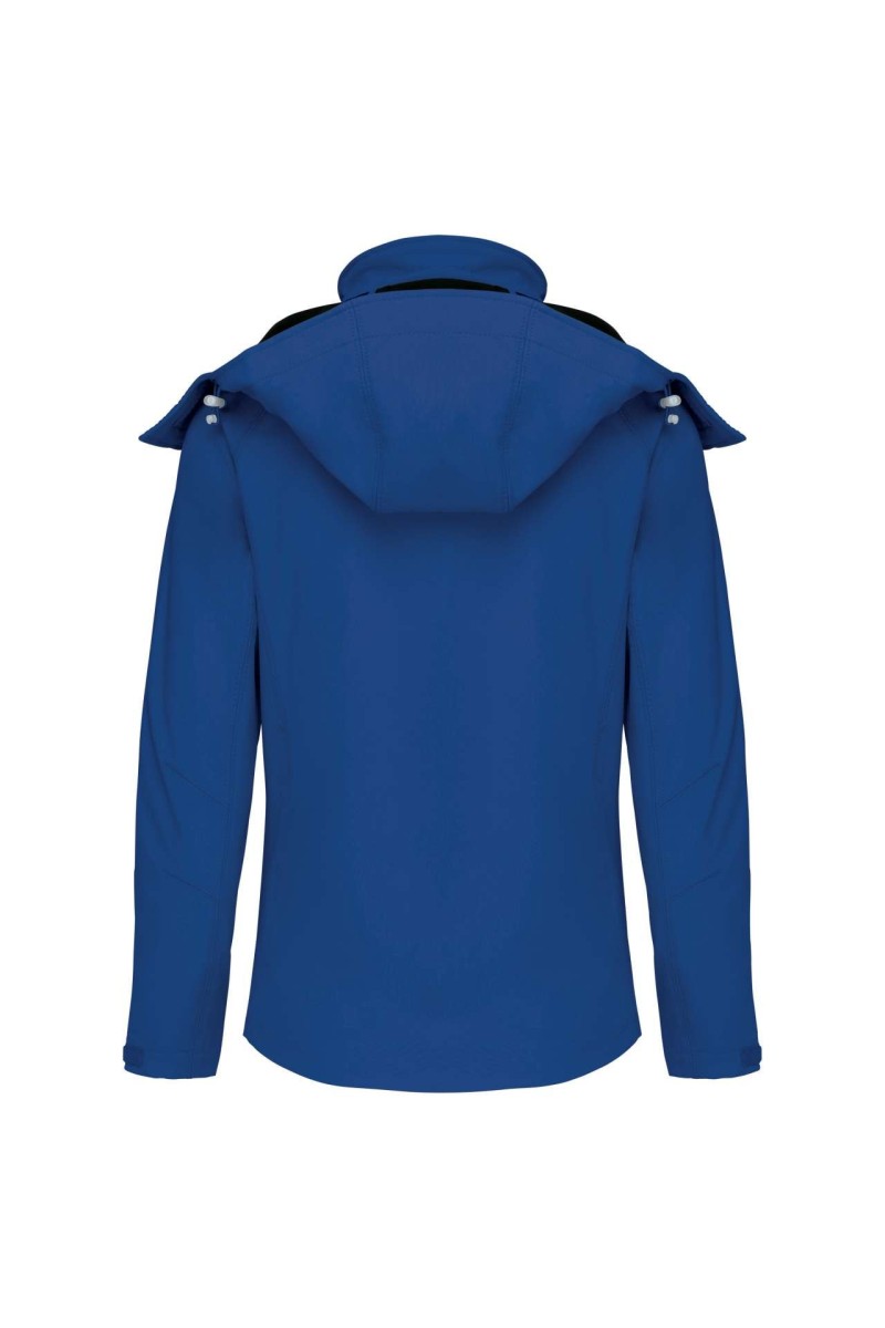 LADIES' DETACHABLE HOODED SOFTSHELL JACKET