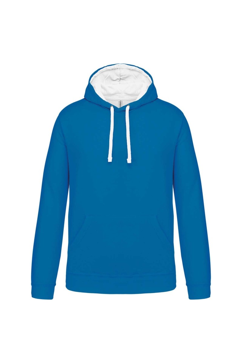 MEN'S CONTRAST HOODED SWEATSHIRT