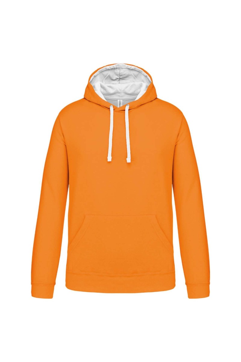 MEN'S CONTRAST HOODED SWEATSHIRT