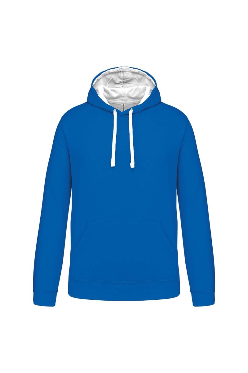MEN'S CONTRAST HOODED SWEATSHIRT