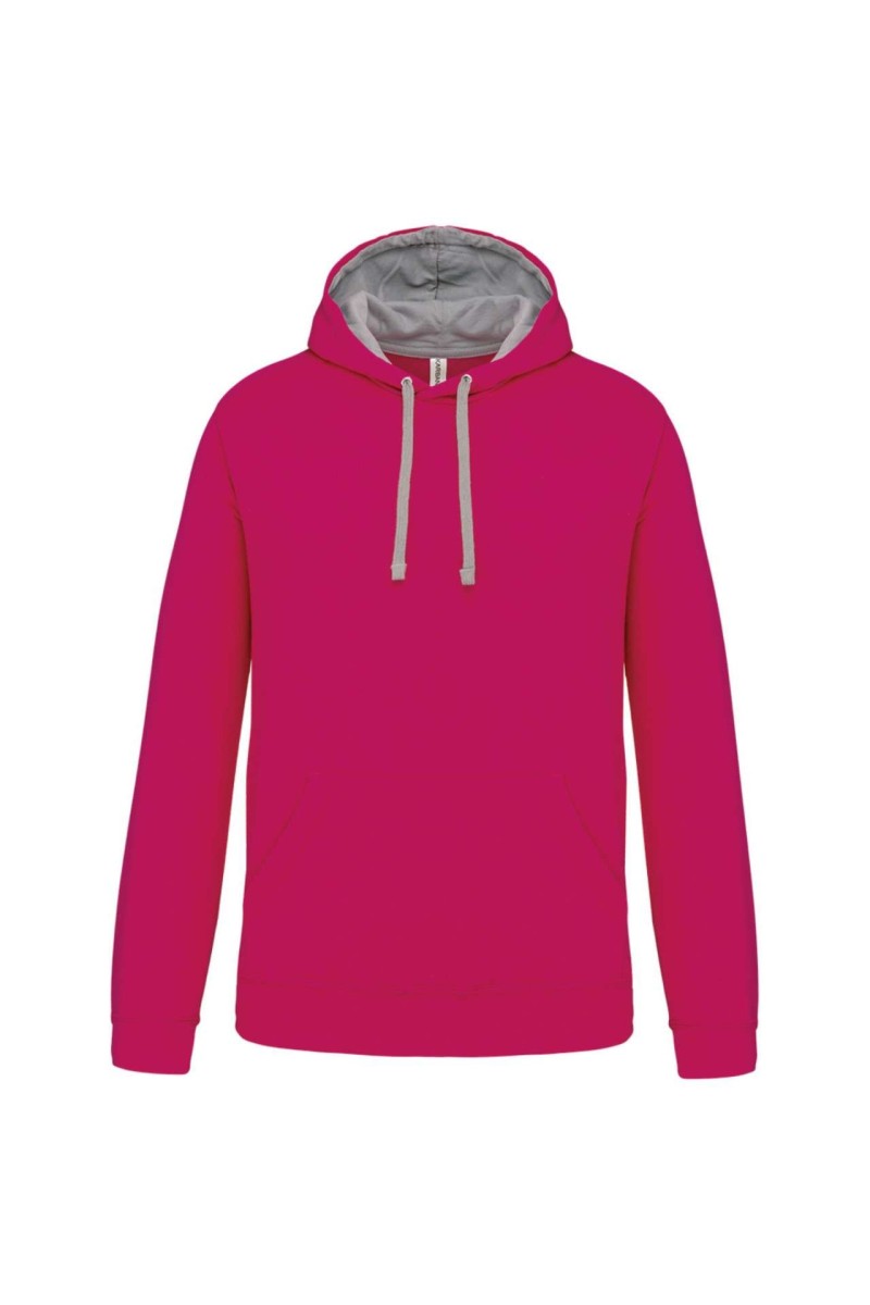 MEN'S CONTRAST HOODED SWEATSHIRT