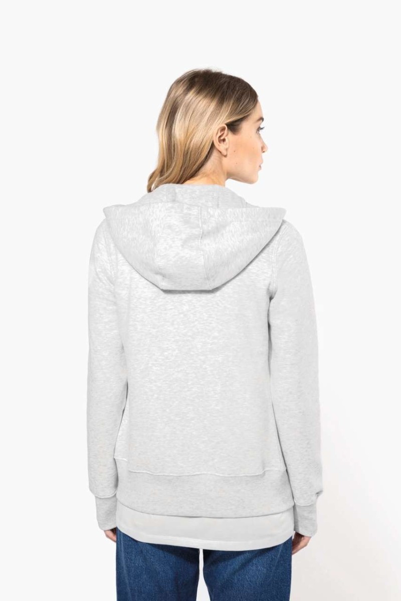 LADIES' FULL ZIP HOODED SWEATSHIRT