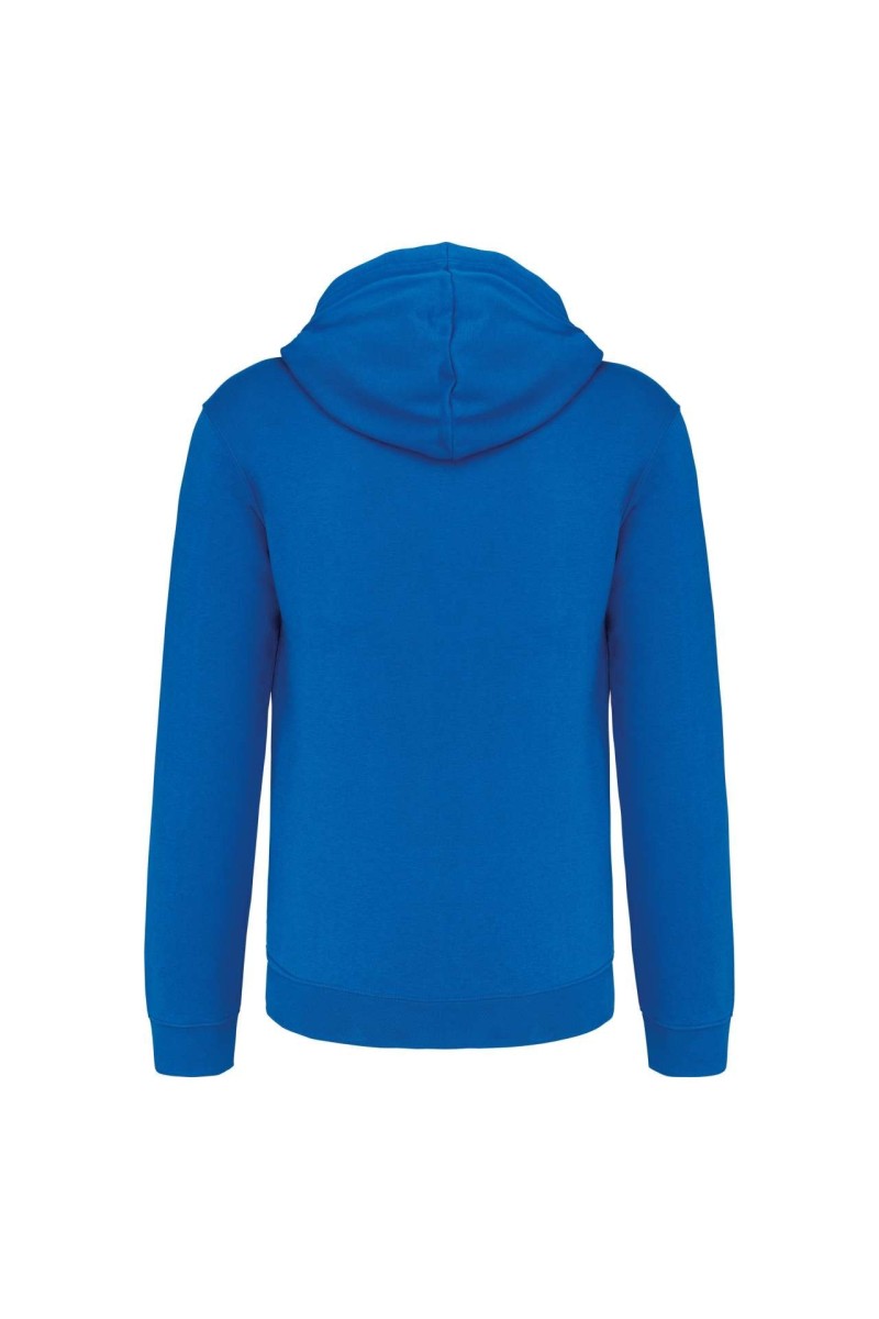 MEN'S CONTRAST HOODED FULL ZIP SWEATSHIRT