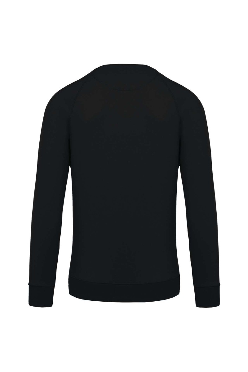 MEN'S ORGANIC COTTON CREW NECK RAGLAN SLEEVE SWEATSHIRT