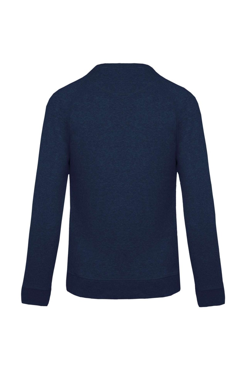MEN'S ORGANIC COTTON CREW NECK RAGLAN SLEEVE SWEATSHIRT