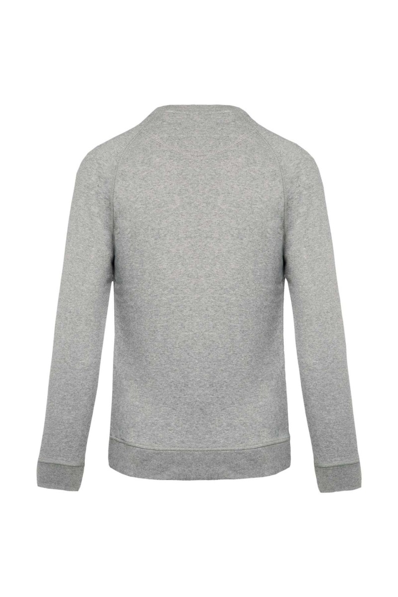 MEN'S ORGANIC COTTON CREW NECK RAGLAN SLEEVE SWEATSHIRT
