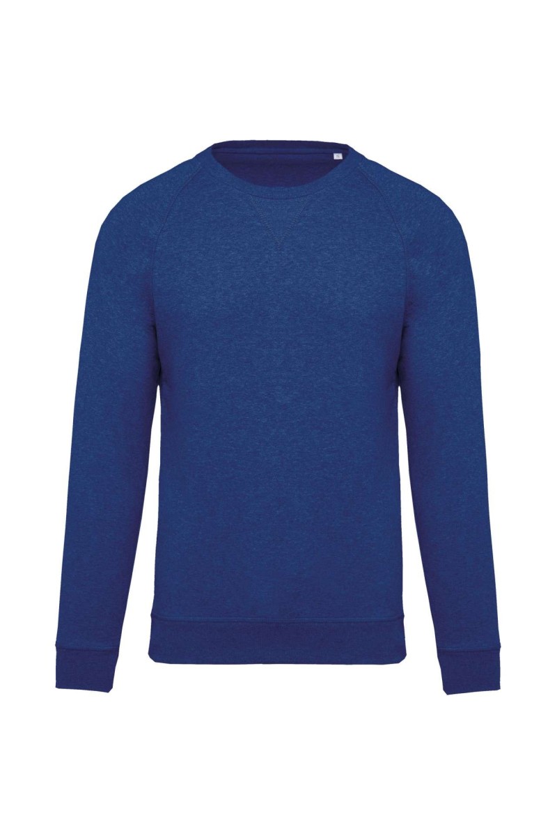 MEN'S ORGANIC COTTON CREW NECK RAGLAN SLEEVE SWEATSHIRT