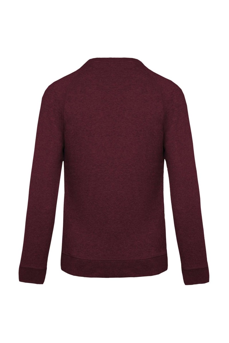 MEN'S ORGANIC COTTON CREW NECK RAGLAN SLEEVE SWEATSHIRT