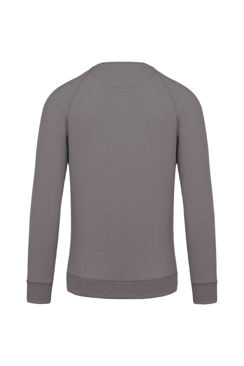 MEN'S ORGANIC COTTON CREW NECK RAGLAN SLEEVE SWEATSHIRT
