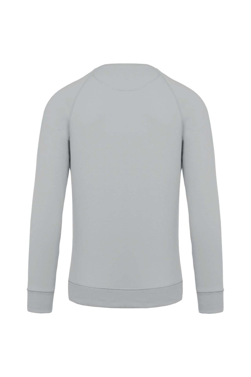 Bluză pentru bărbați din bumbac organic cu gât rotund și mâneci raglan