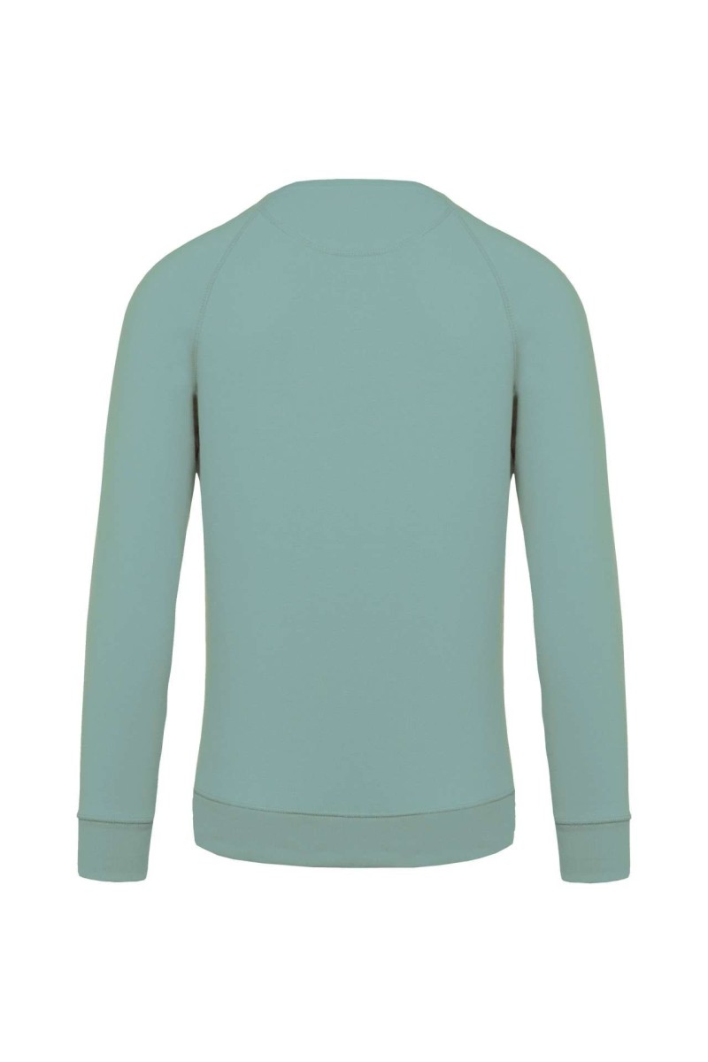 MEN'S ORGANIC COTTON CREW NECK RAGLAN SLEEVE SWEATSHIRT