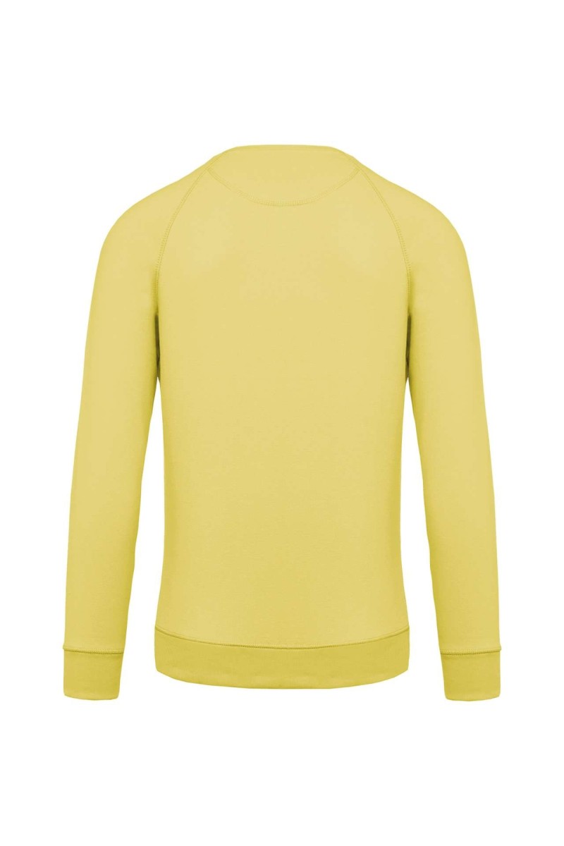 Bluză pentru bărbați din bumbac organic cu gât rotund și mâneci raglan