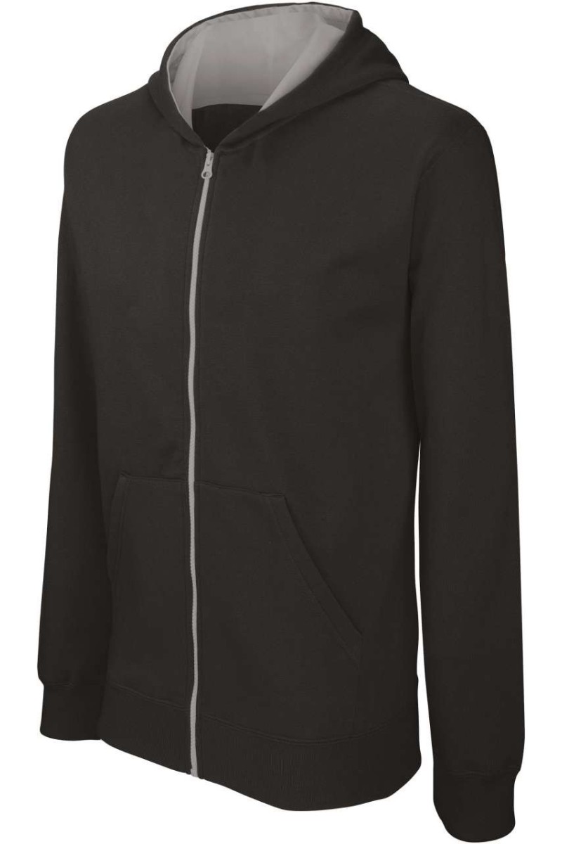 KIDS' FULL ZIP HOODED SWEATSHIRT