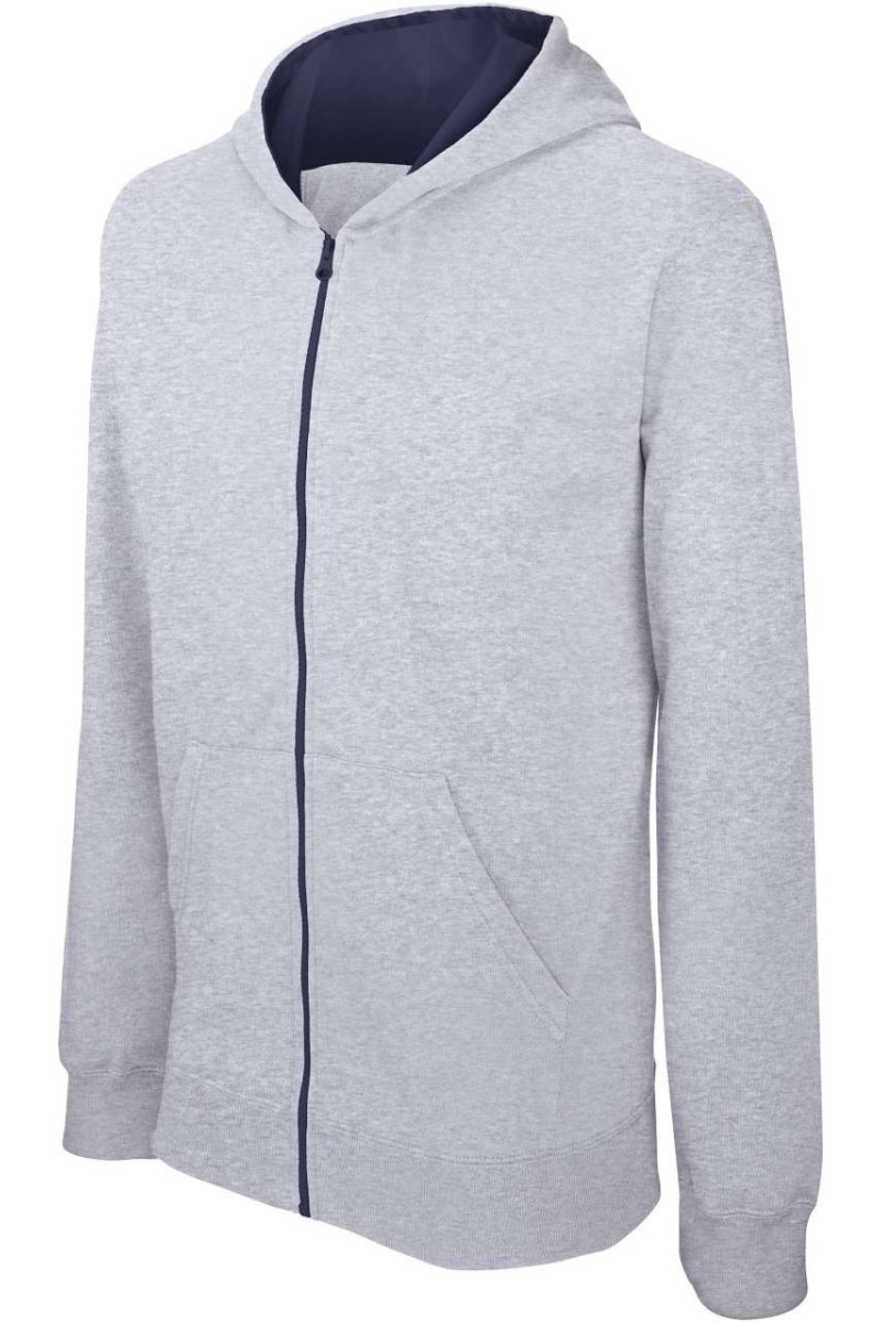 KIDS' FULL ZIP HOODED SWEATSHIRT
