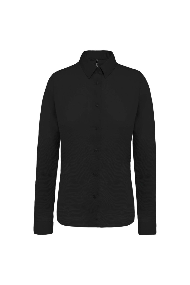 CĂMAȘĂ DE DAMĂ CU MÂNECĂ LUNGĂ DIN POPLIN DE BUMBAC