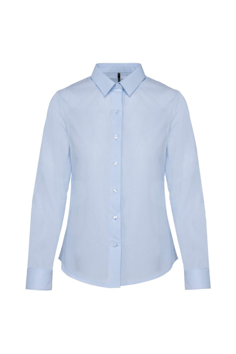 LADIES’ LONG-SLEEVED COTTON POPLIN SHIRT