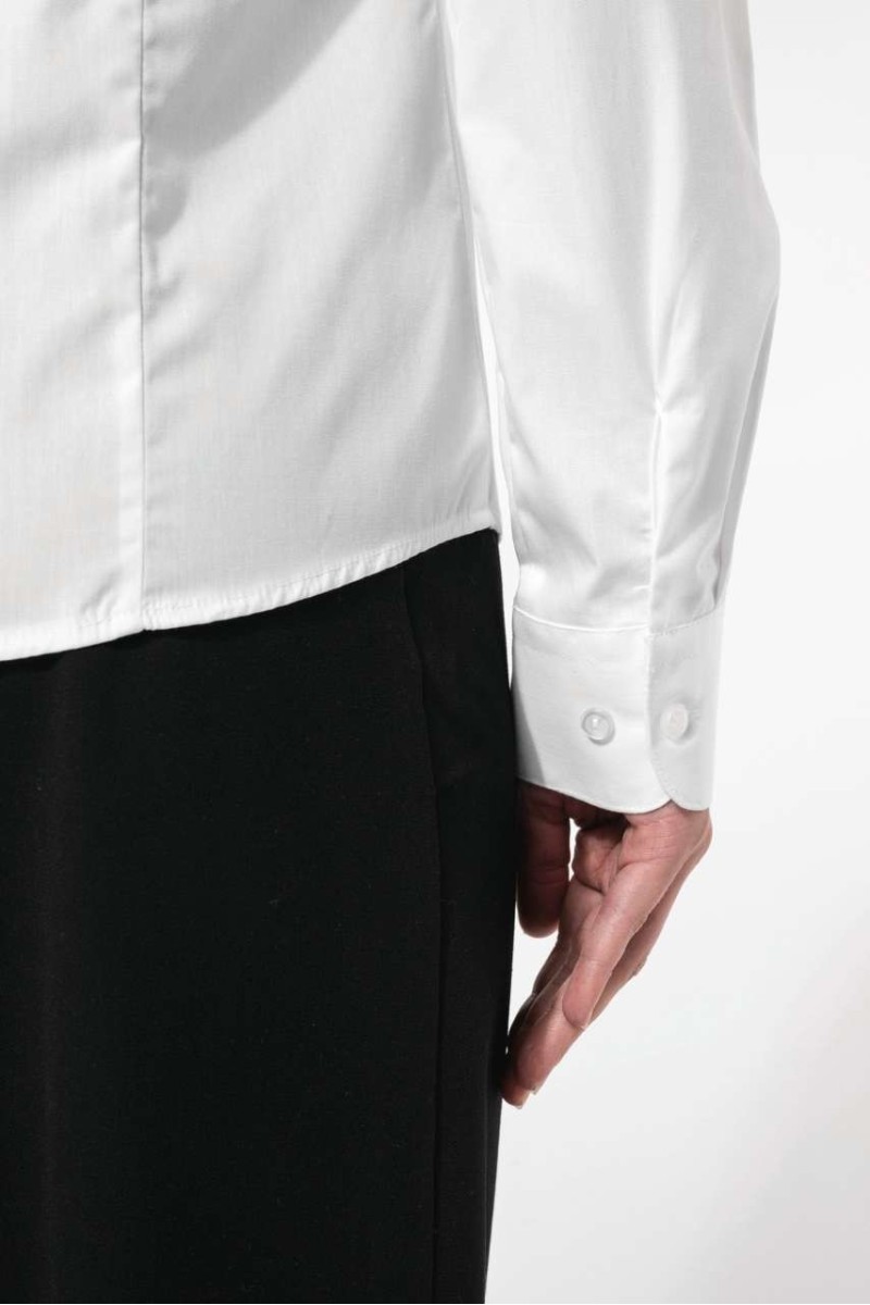 LADIES’ LONG-SLEEVED COTTON POPLIN SHIRT
