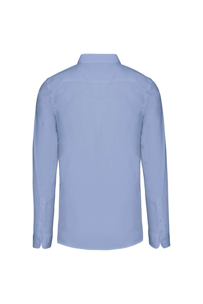 MEN’S LONG-SLEEVED COTTON POPLIN SHIRT