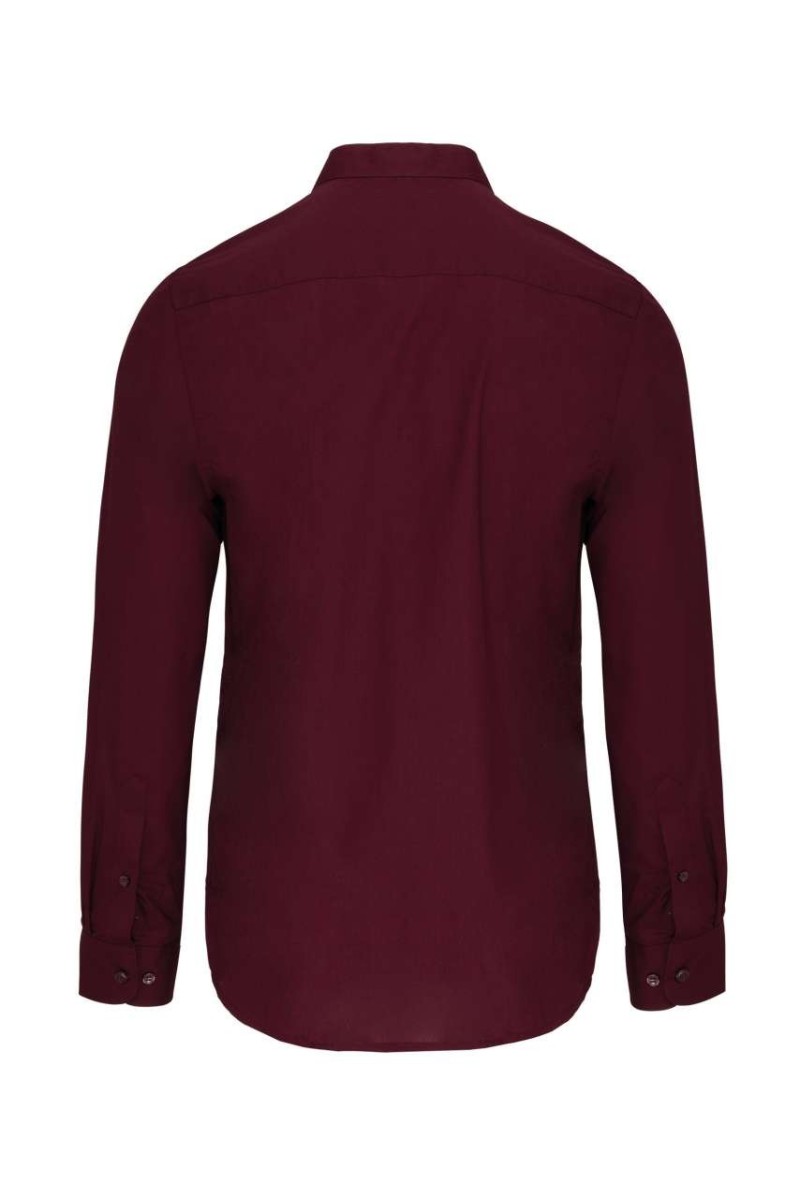 MEN'S LONG-SLEEVED MANDARIN COLLAR SHIRT