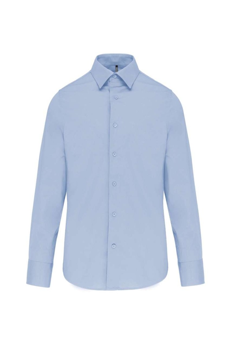 LONG-SLEEVED COTTON/ELASTANE SHIRT