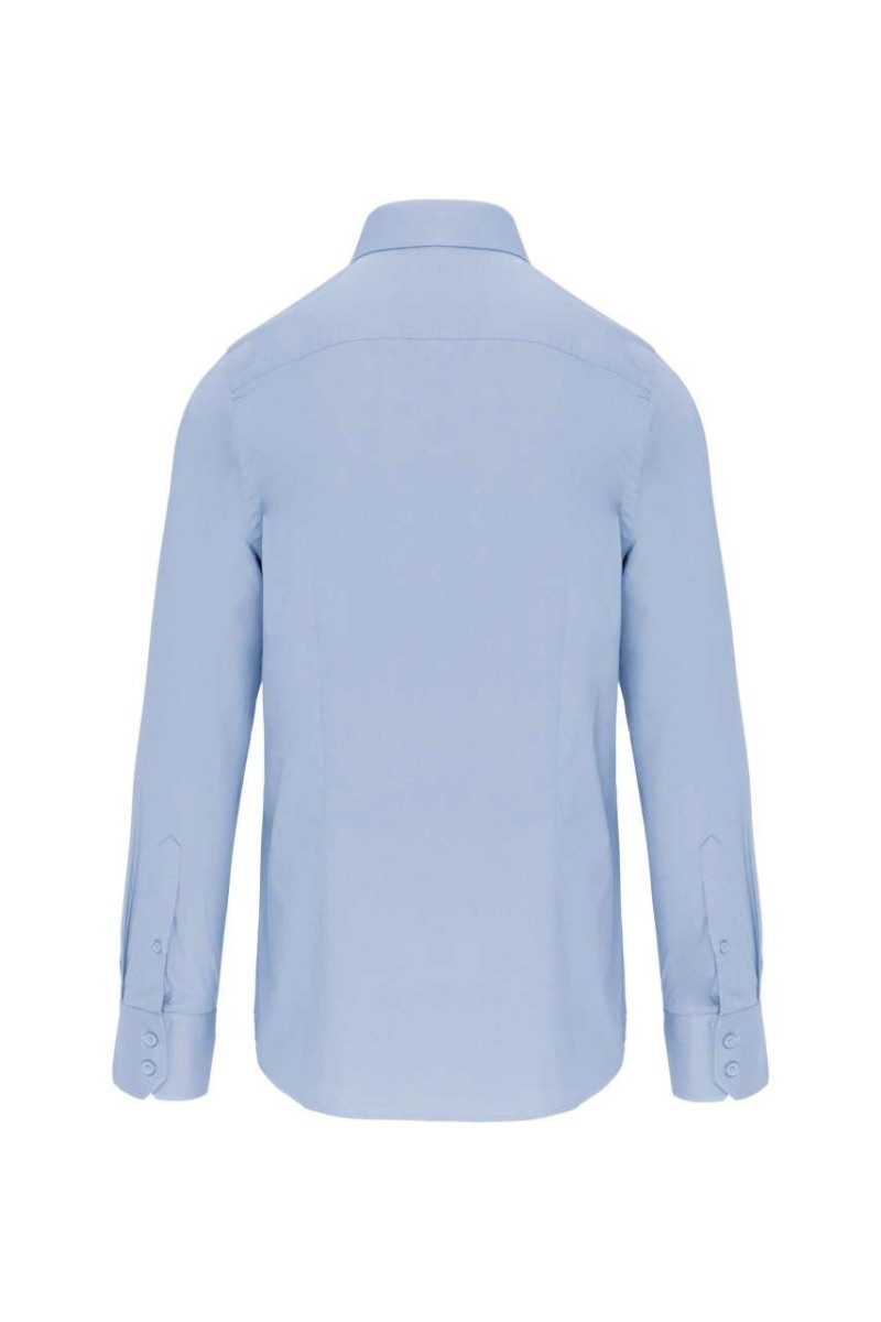 LONG-SLEEVED COTTON/ELASTANE SHIRT