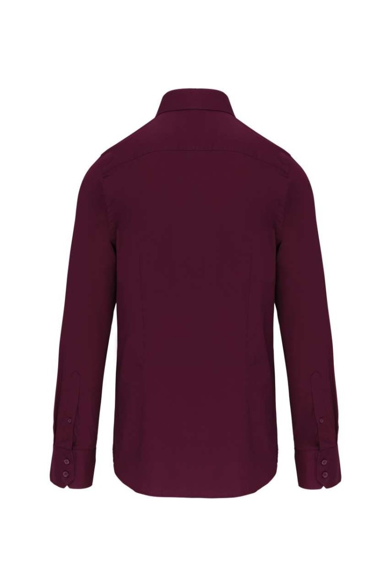 LONG-SLEEVED COTTON/ELASTANE SHIRT