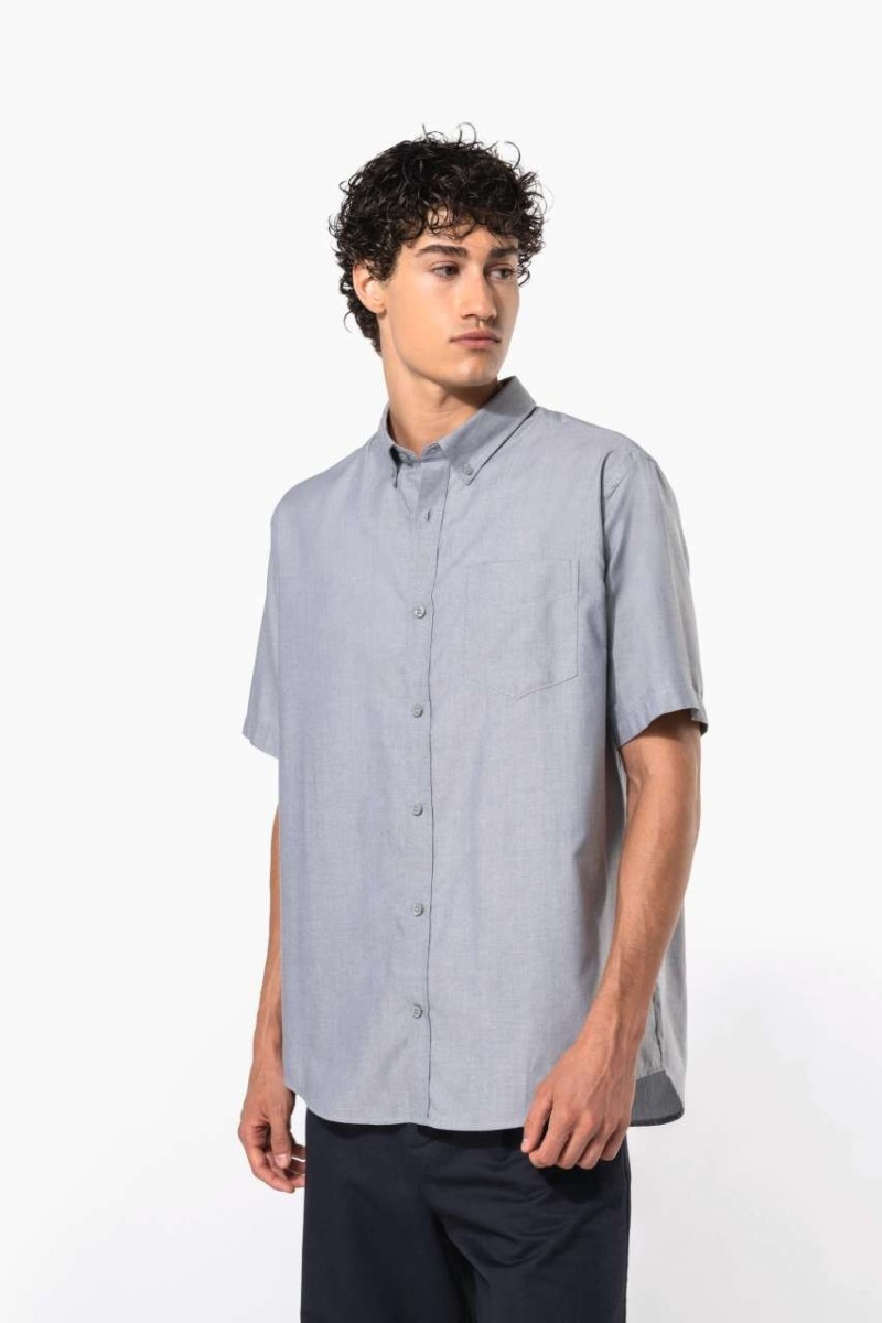 MEN'S SHORT-SLEEVED OXFORD SHIRT