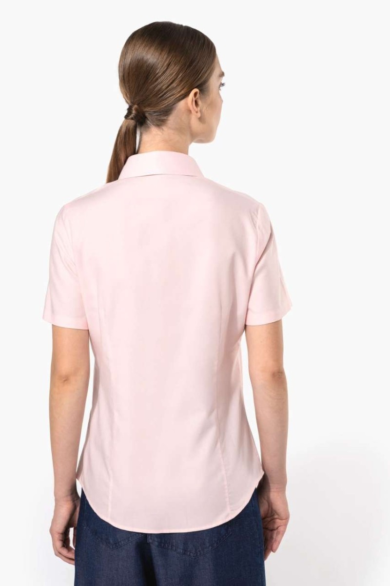 LADIES' SHORT-SLEEVED OXFORD SHIRT