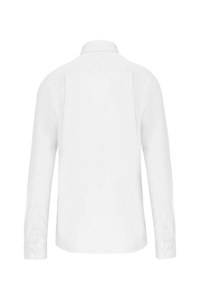 MEN'S LONG-SLEEVED COTTON POPLIN SHIRT