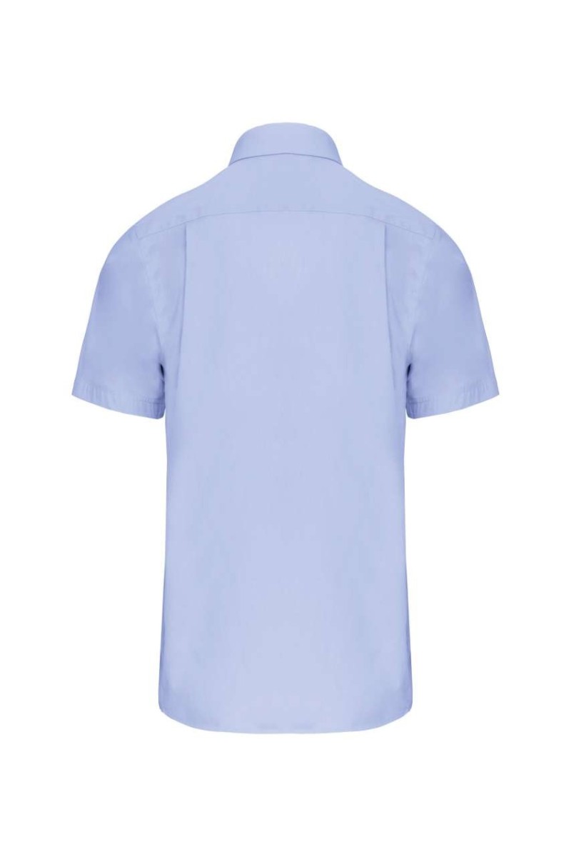 MEN'S SHORT-SLEEVED COTTON POPLIN SHIRT