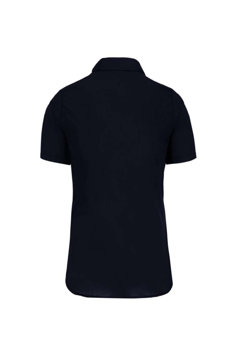 CĂMAȘĂ DE DAMĂ CU MÂNECĂ SCURTĂ DIN POPLIN DE BUMBAC