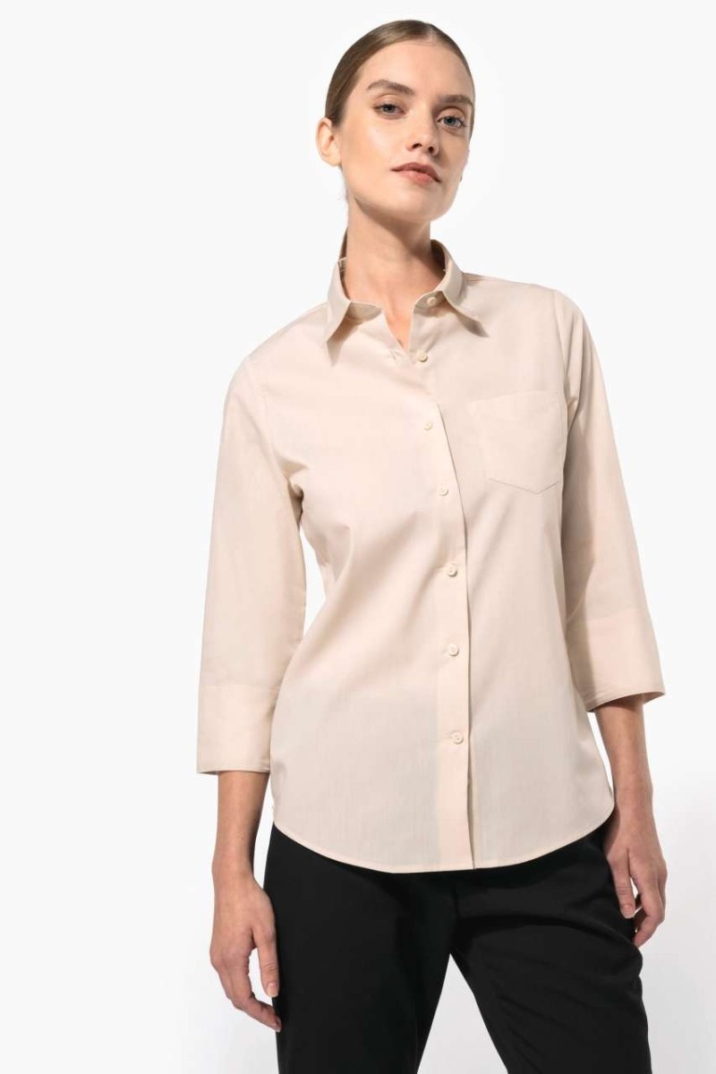 LADIES' 3/4 SLEEVED SHIRT