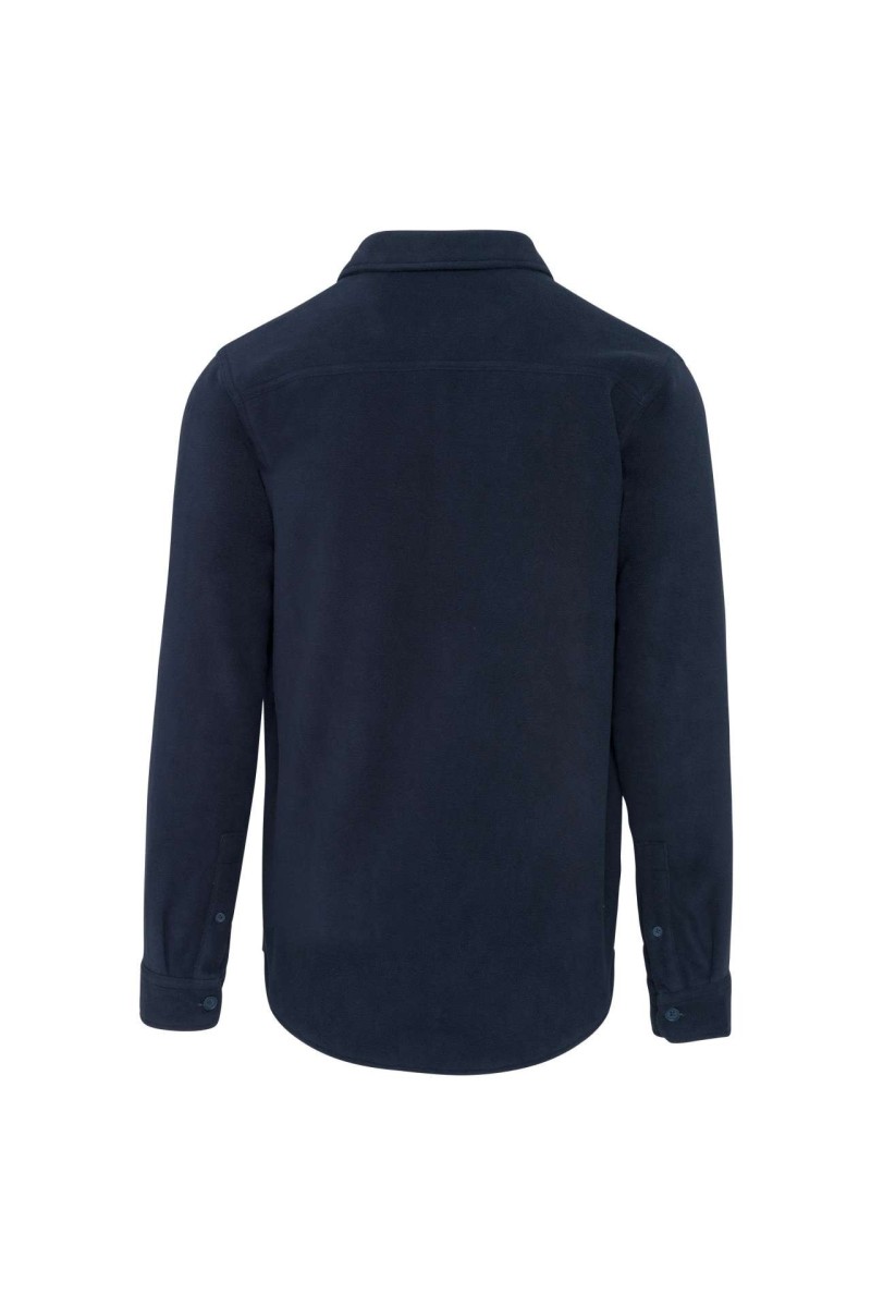 SHERPA-LINED FLEECE OVERSHIRT