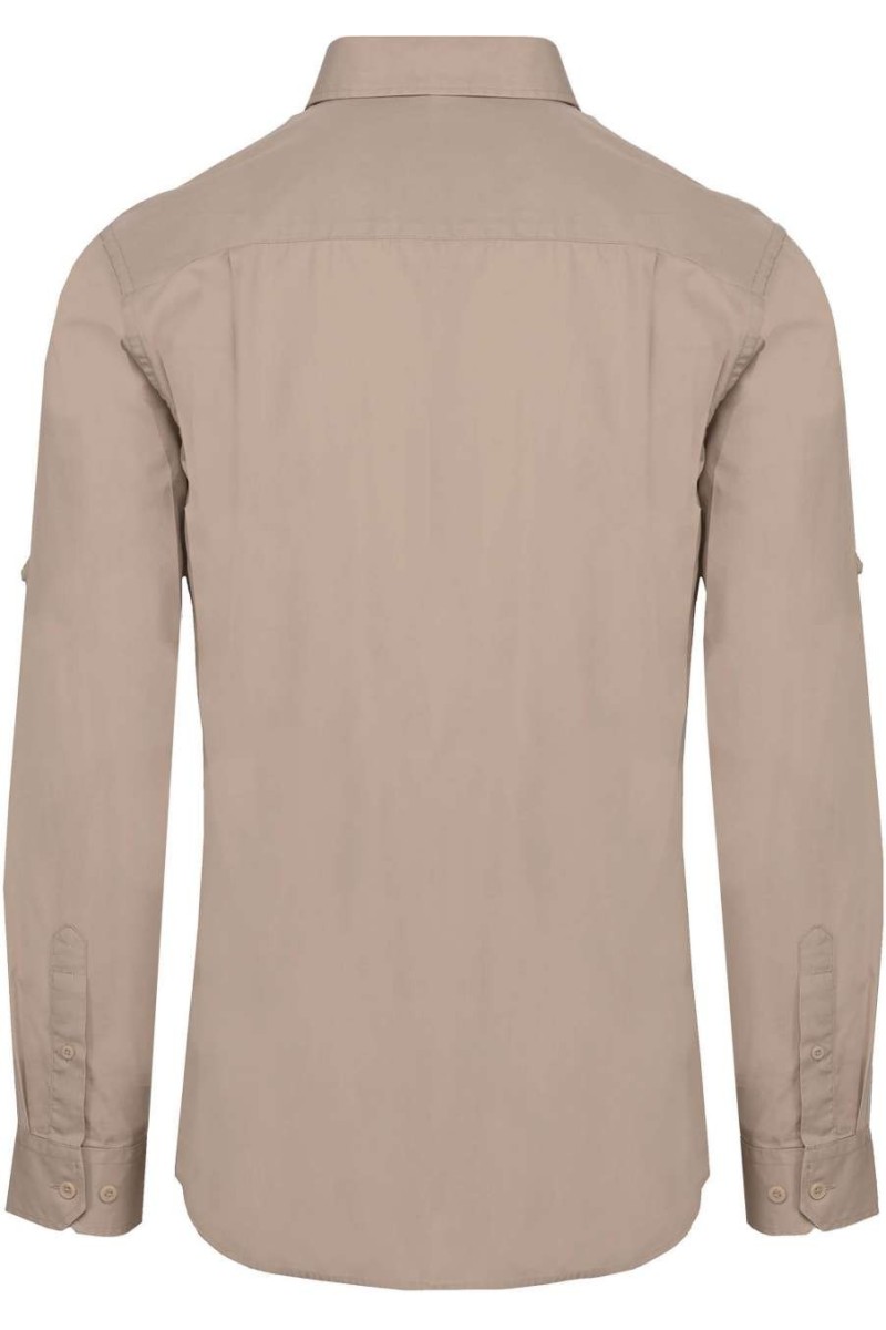 MEN'S LONG-SLEEVED SAFARI SHIRT