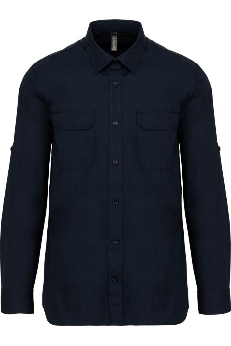 MEN'S LONG-SLEEVED SAFARI SHIRT