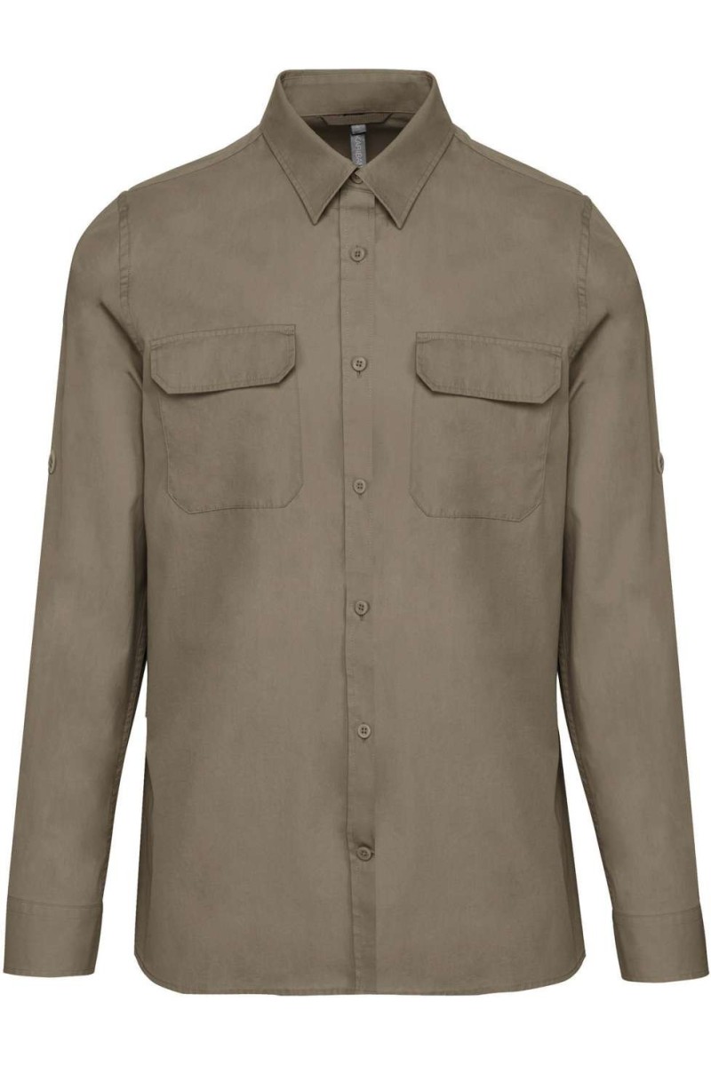 MEN'S LONG-SLEEVED SAFARI SHIRT