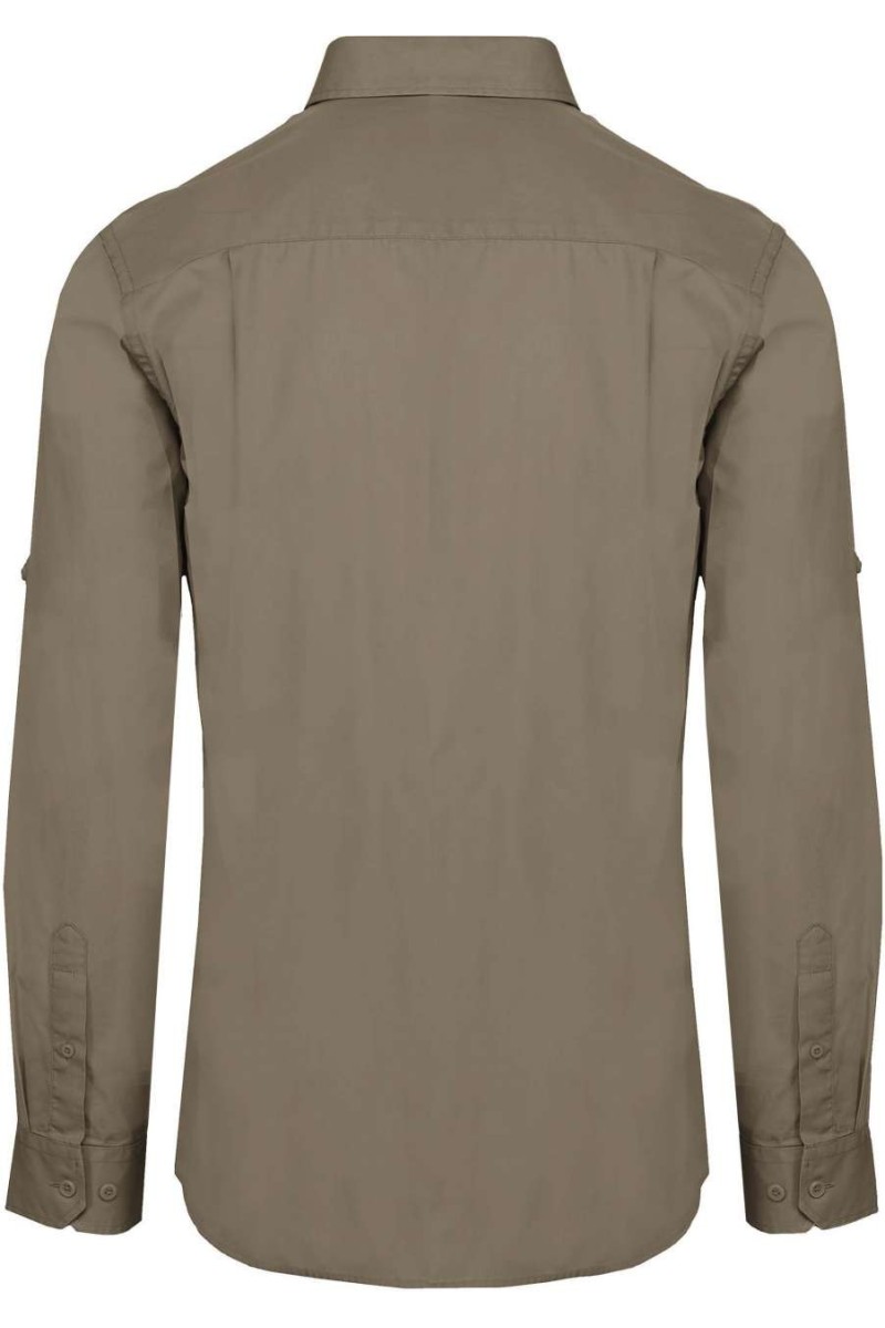MEN'S LONG-SLEEVED SAFARI SHIRT