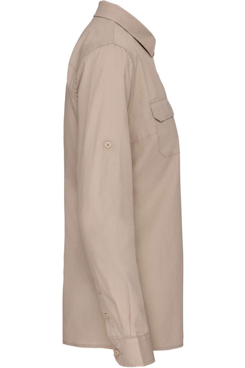 LADIES' LONG-SLEEVED SAFARI SHIRT
