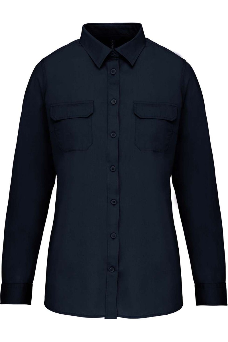 LADIES' LONG-SLEEVED SAFARI SHIRT