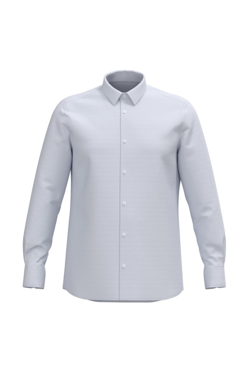 MEN LONG-SLEEVED EASY CARE SHIRT WITHOUT POCKET