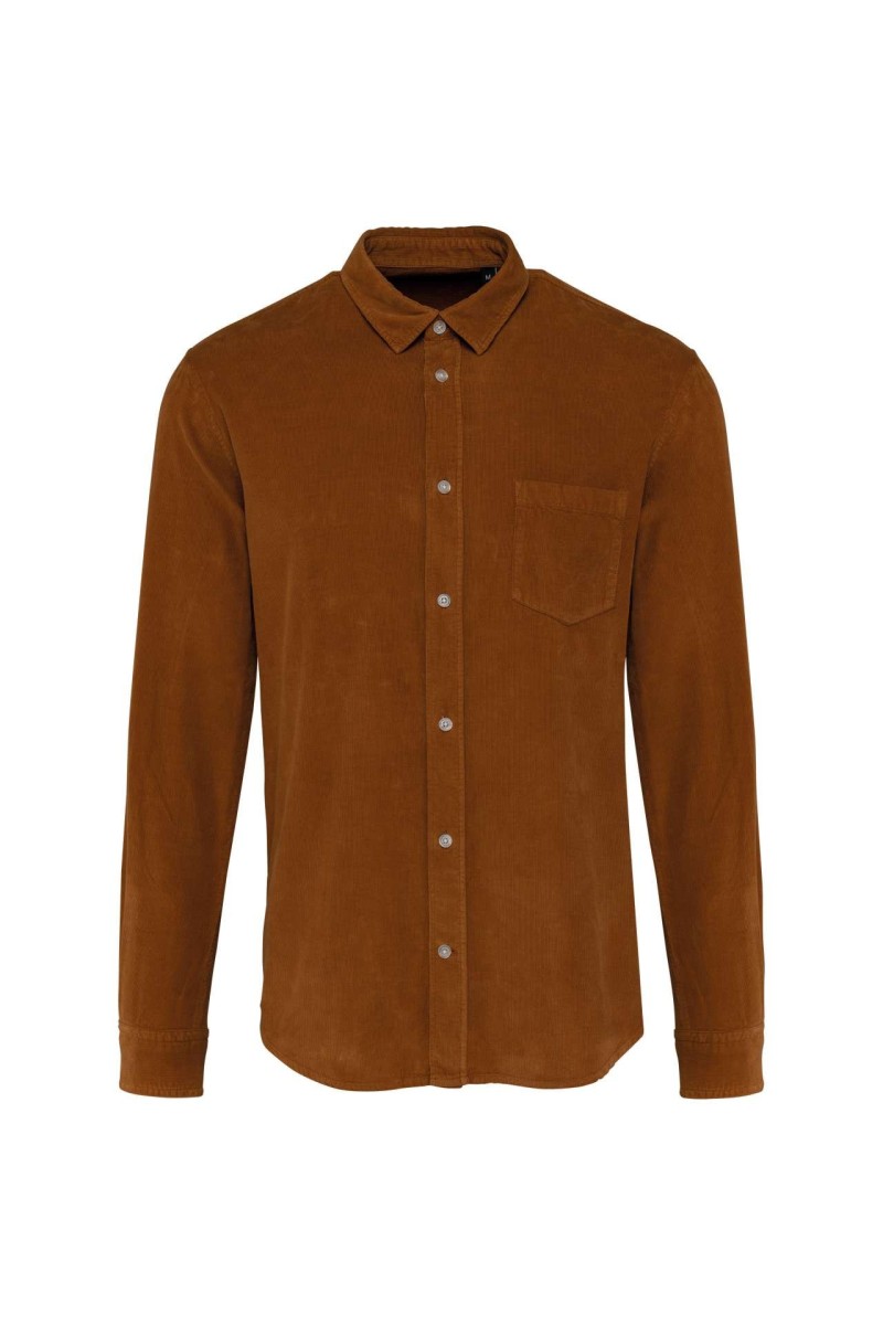 MEN'S LONG-SLEEVED CORDUROY SHIRT