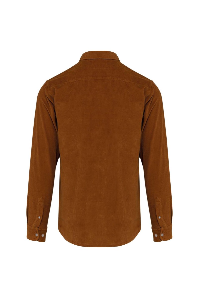 MEN'S LONG-SLEEVED CORDUROY SHIRT