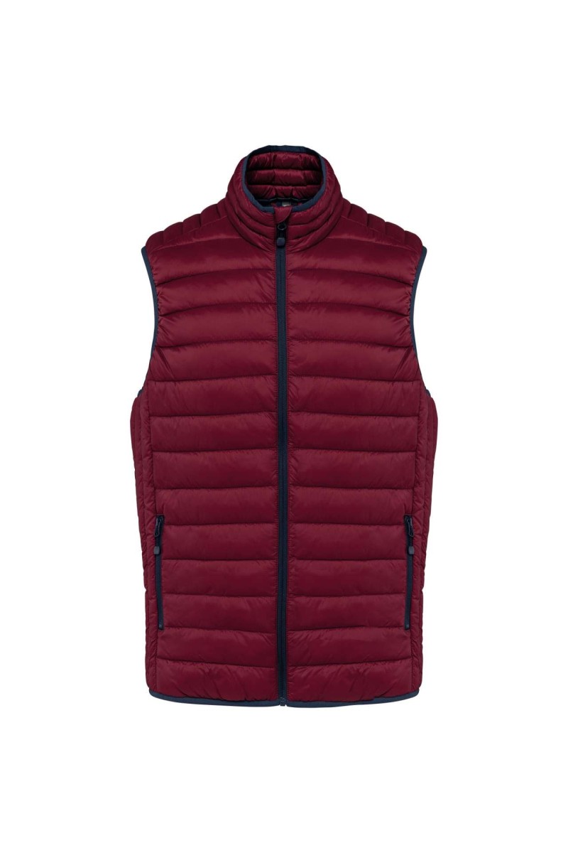 MEN’S LIGHTWEIGHT SLEEVELESS FAKE DOWN JACKET
