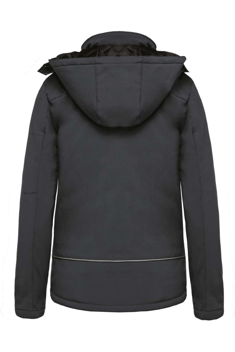 PARKA DE DAMĂ CU GLUGĂ, CĂPTUȘITĂ CU SOFTSHELL