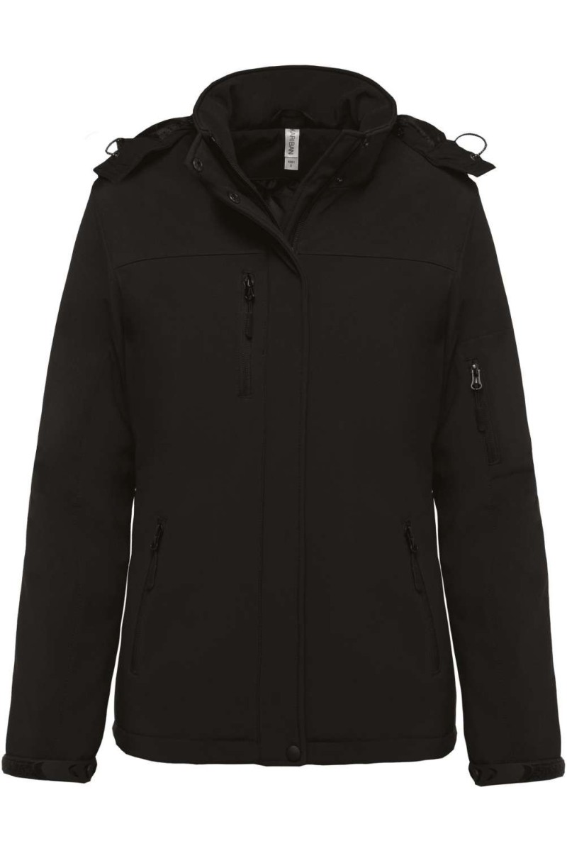 PARKA DE DAMĂ CU GLUGĂ, CĂPTUȘITĂ CU SOFTSHELL