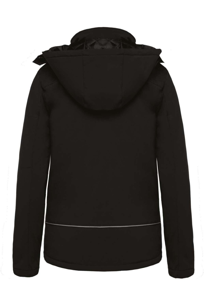 PARKA DE DAMĂ CU GLUGĂ, CĂPTUȘITĂ CU SOFTSHELL