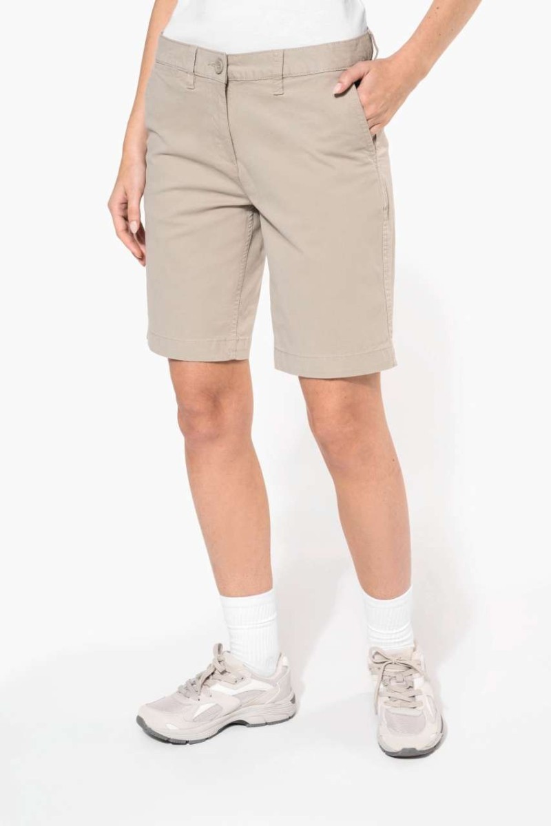 LADIES' CHINO BERMUDA SHORTS