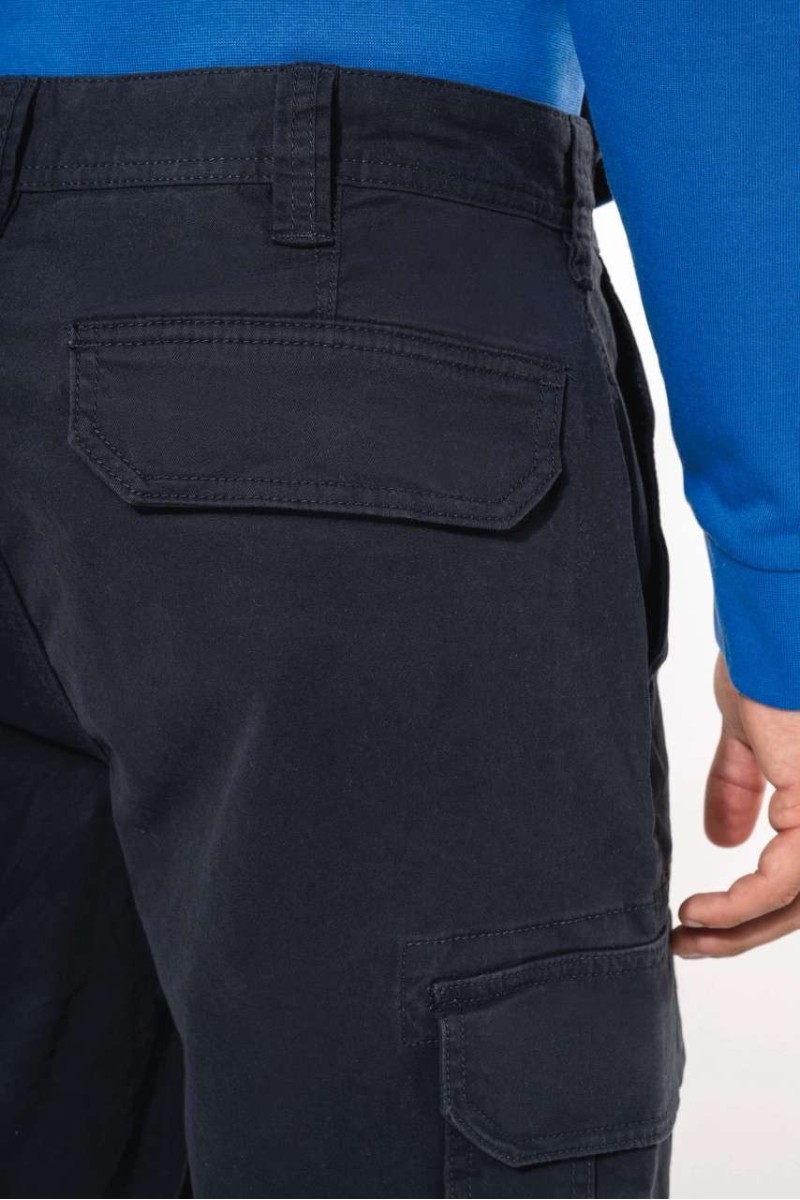 PANTALONI SCURȚI BERMUDA CU BUZUNARE MULTIPLE PENTRU BĂRBAȚI