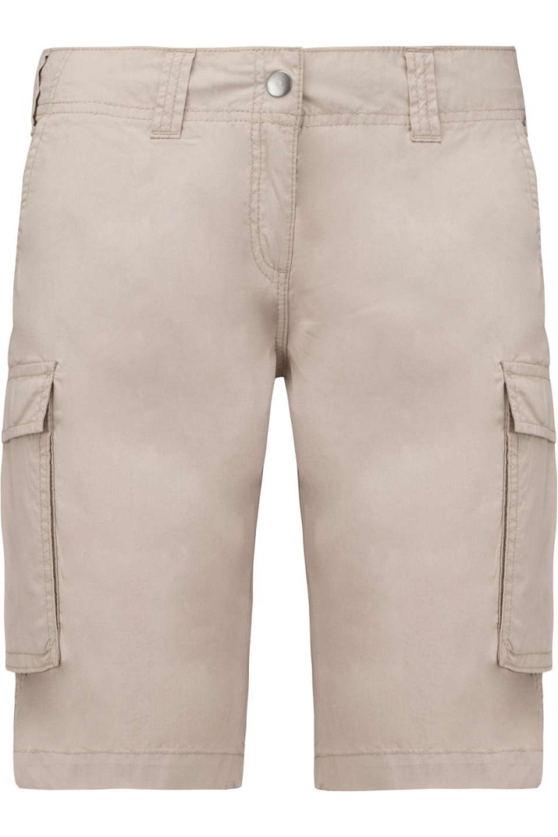 PANTALONI SCURȚI BERMUDA UȘORI CU MULTIPLE BUZUNARE PENTRU FEMEI